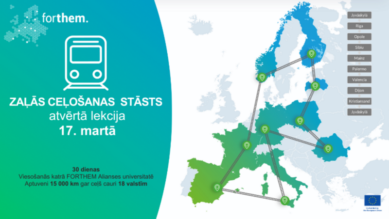 FORTHEM Zaļās ceļošanas stāsts - ilgtspējīga mobilitāte darbībā!